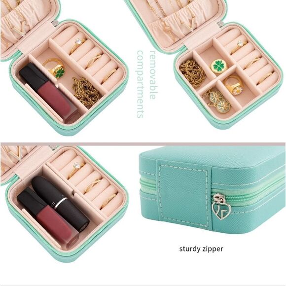 Travel jewelry Organizer Travel jewelry case Travel Jewelry box - Picture 5 of 7